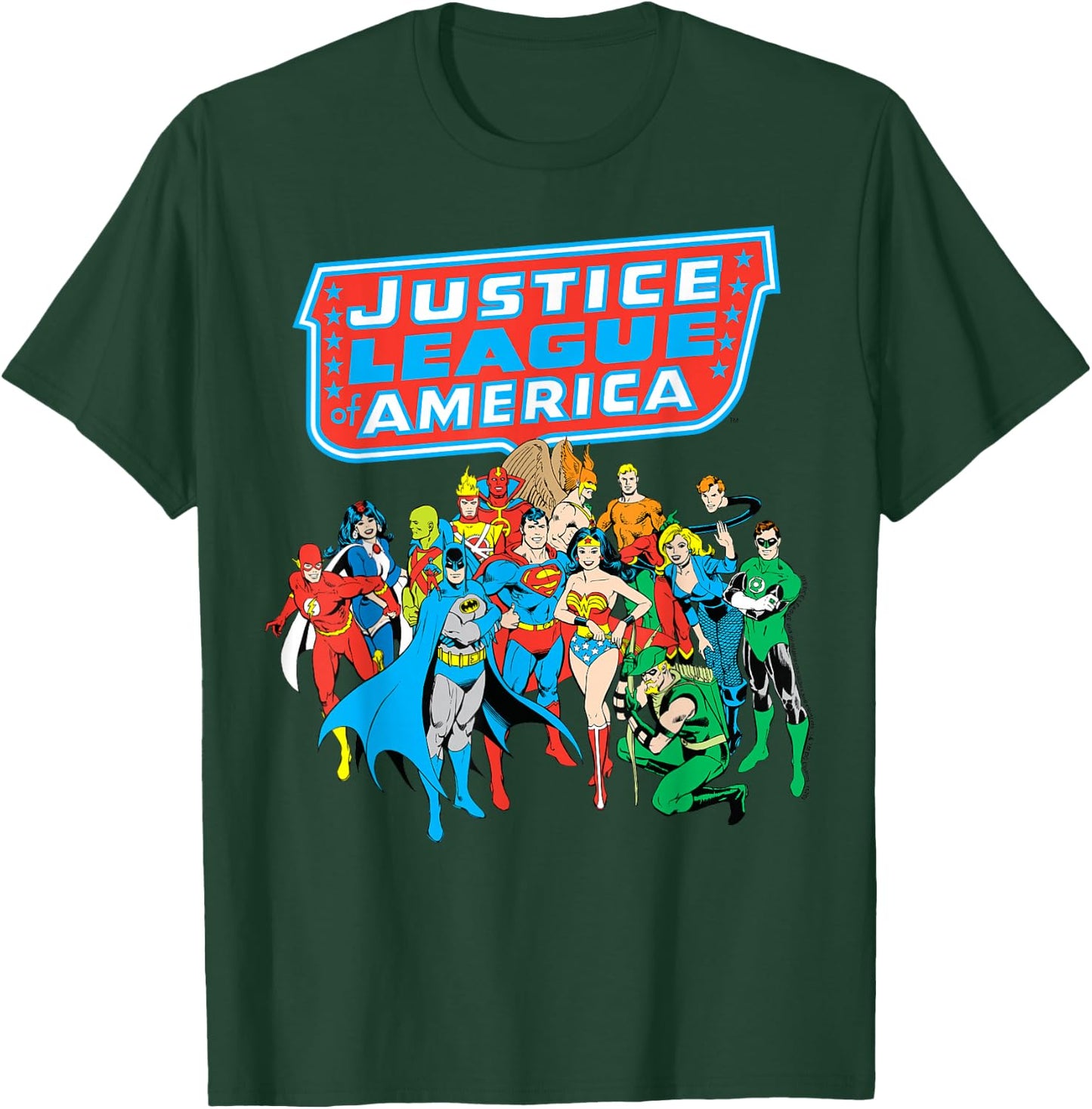 DC Comics Justice League of America Group Shot Small T-Shirt - T-Shirt | Forest