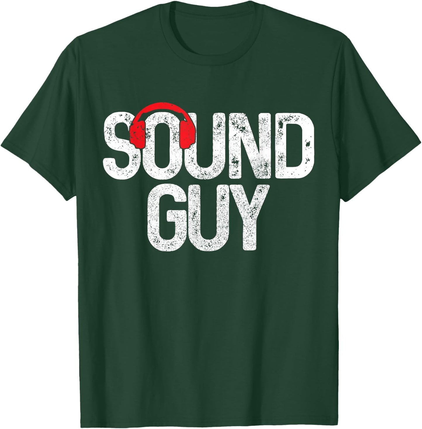 Sound Guy Audio Engineer Sound Technician Headphones T-Shirt - T-Shirt | Forest