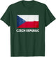 Czech Republic Flag Shirt | Czech T-Shirt - T-Shirt | Forest