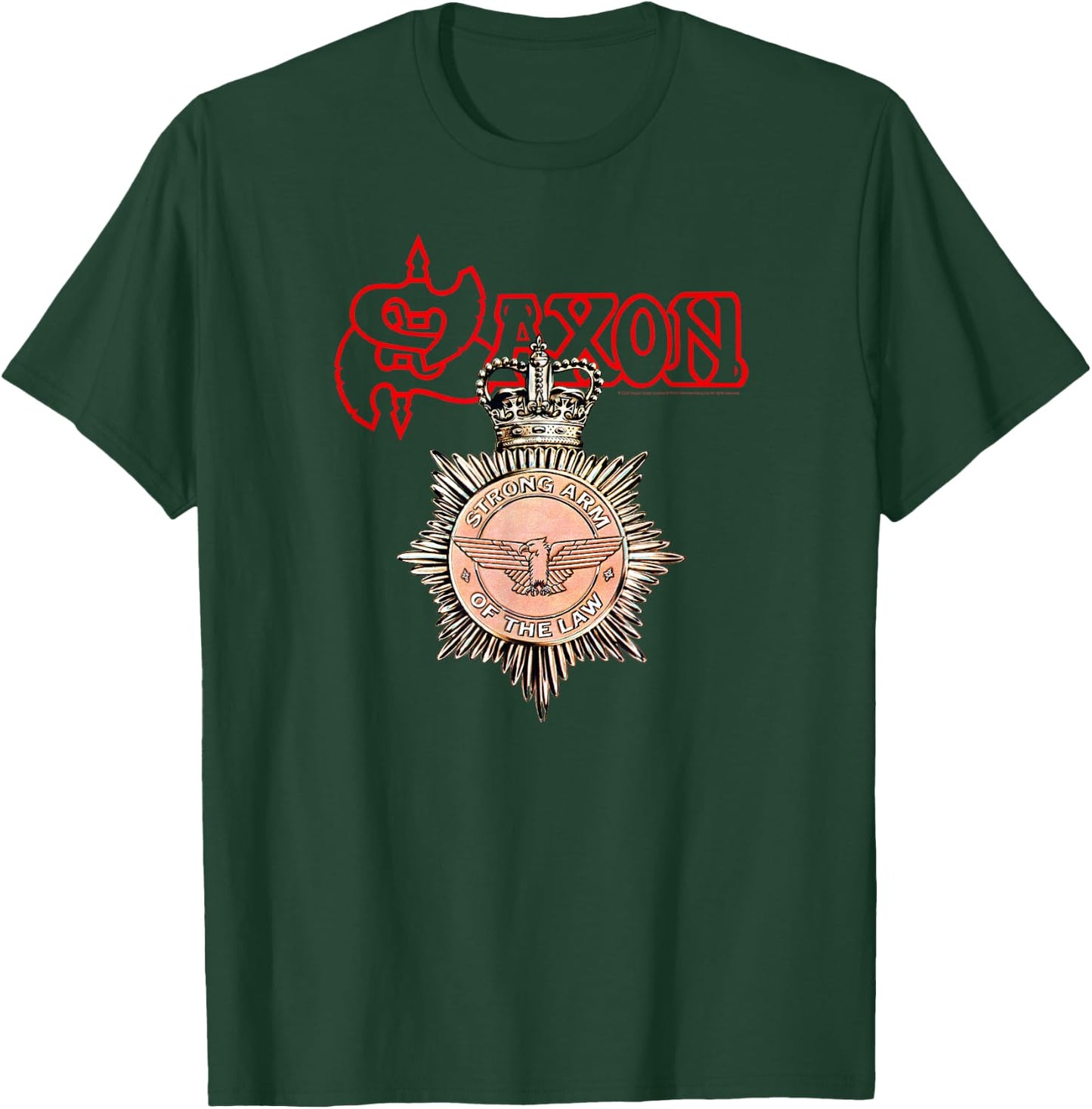 Saxon Strong Arm of the Law T-Shirt - T-Shirt | Forest