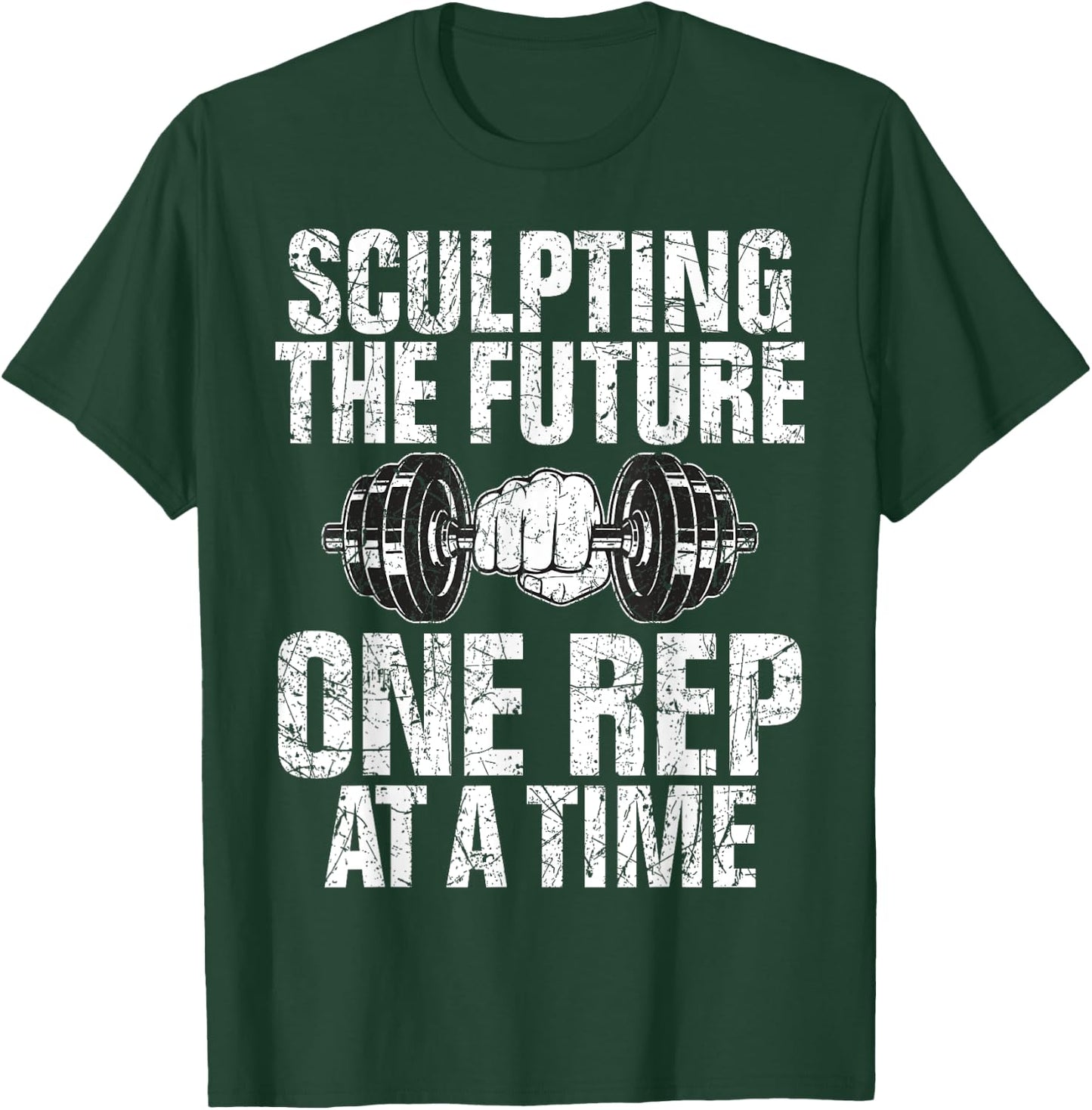 Sculpting the Future one Rep at a Time Personal Trainer T-Shirt - T-Shirt | Forest