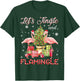 Let's Jingle And Flamingle Funny Flamingo Christmas Gift T-Shirt - T-Shirt | Forest