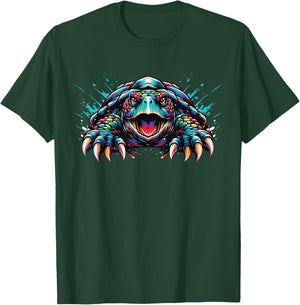 Snapping Turtle Splash Art, Snapping Turtle T-Shirt - T-Shirt | Forest