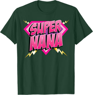 Super Nana Superhero Grandmother Comic Book Women T-Shirt - T-Shirt | Forest