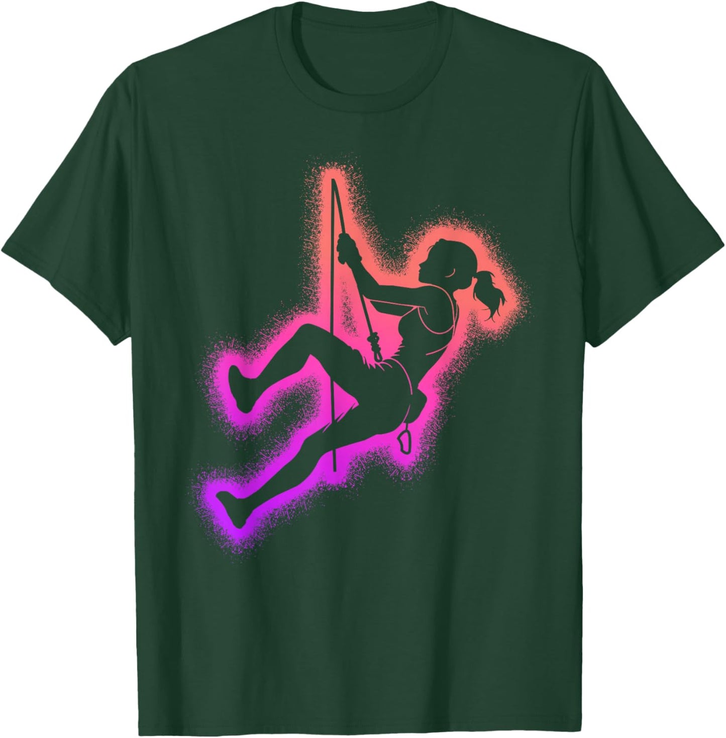 Climbing Bouldering Kids Girls Women Rock Climber T-Shirt - T-Shirt | Forest