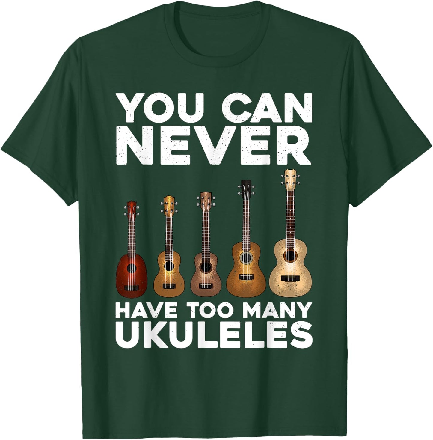Funny Ukulele Art Women Ukulele Lover Ukulele Player T-Shirt - T-Shirt | Forest