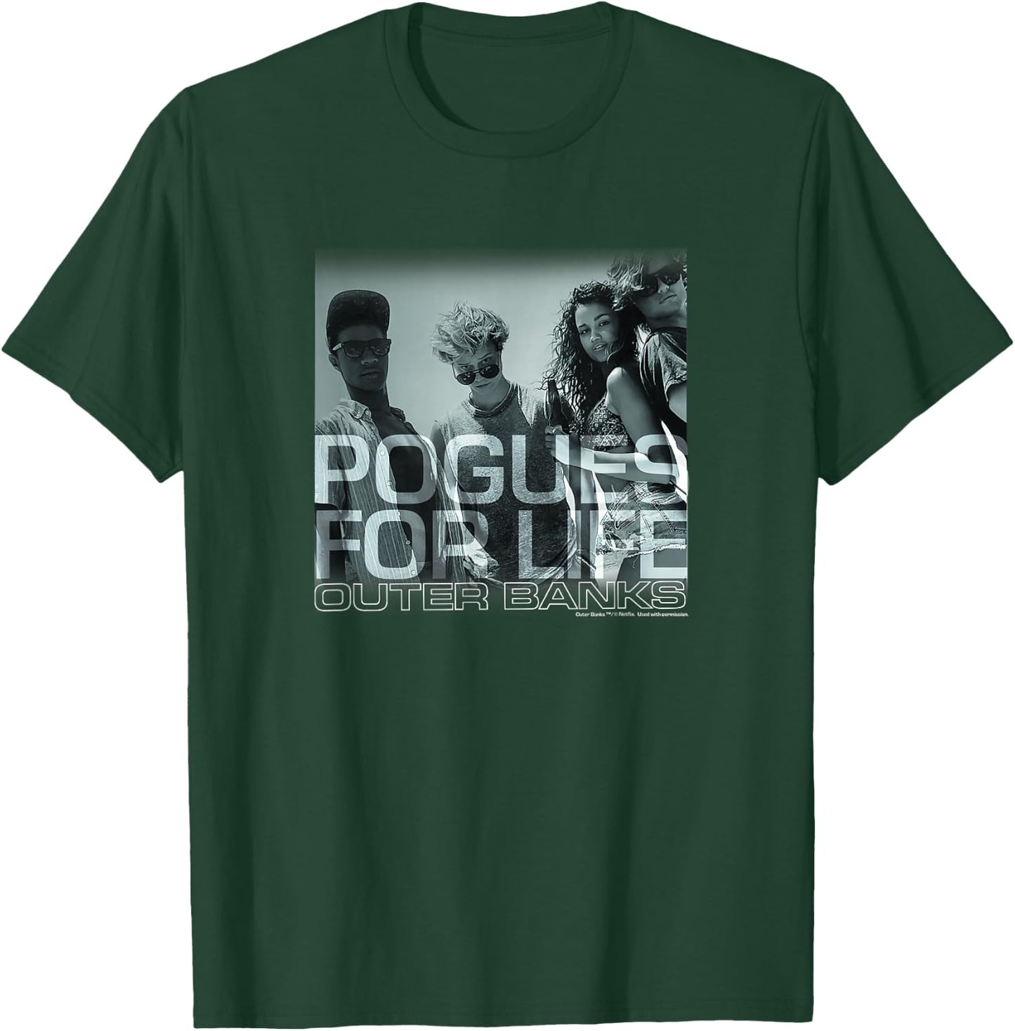 Outer Banks Pogues for Life Small T-Shirt - T-Shirt | Forest