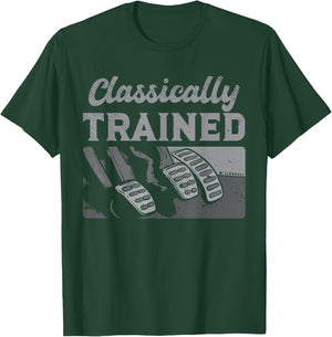 Racing Three Pedals Classically Trained Manual Transmission T-Shirt - T-Shirt | Forest