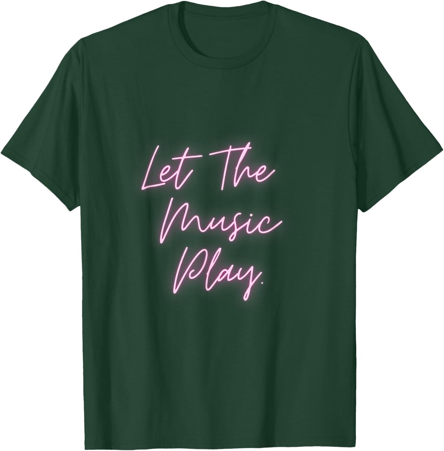 80s Music Neon Free Style T-Shirt - T-Shirt | Forest