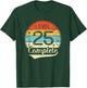 Level 25 Complete Retro 25th Wedding Anniversary T-Shirt - T-Shirt | Forest