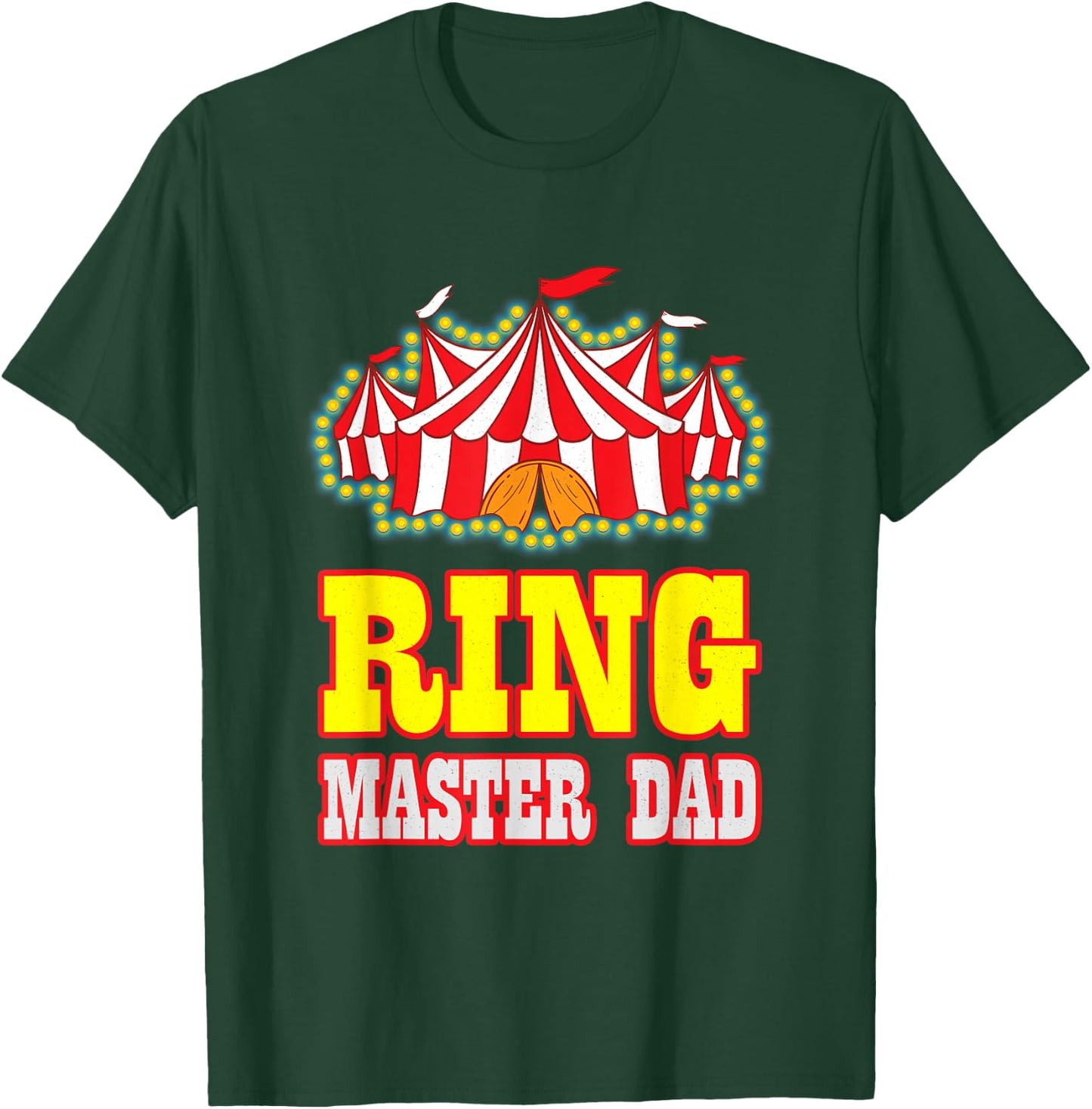 Ring Master Dad Carnival Birthday Circus Matching Family Men T-Shirt - T-Shirt | Forest