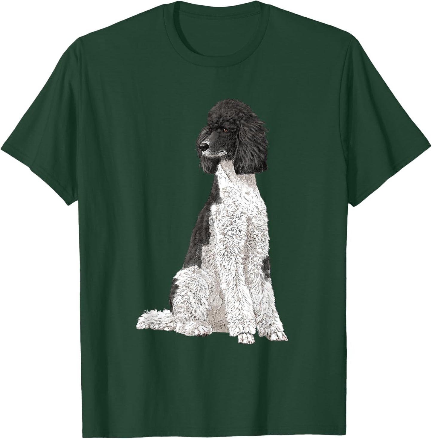 Sitting Dog Poodle T-Shirt - T-Shirt | Forest