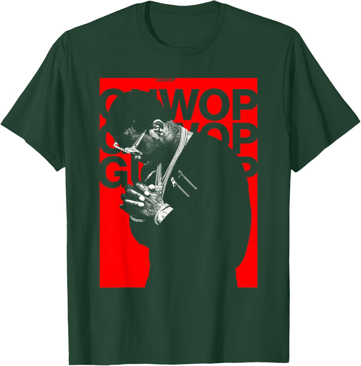 Gucci Mane GUWOP Pose T-Shirt - T-Shirt | Forest