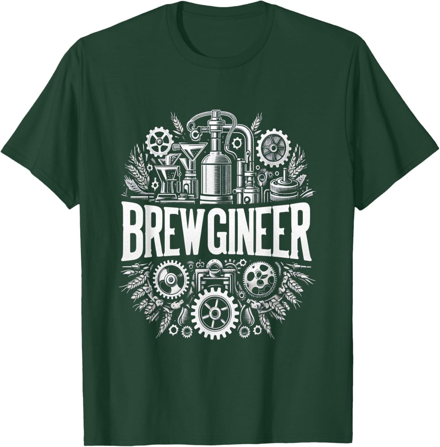 Creative Beer Enthusiast Brewery Lover Brewginee T-Shirt - T-Shirt | Forest