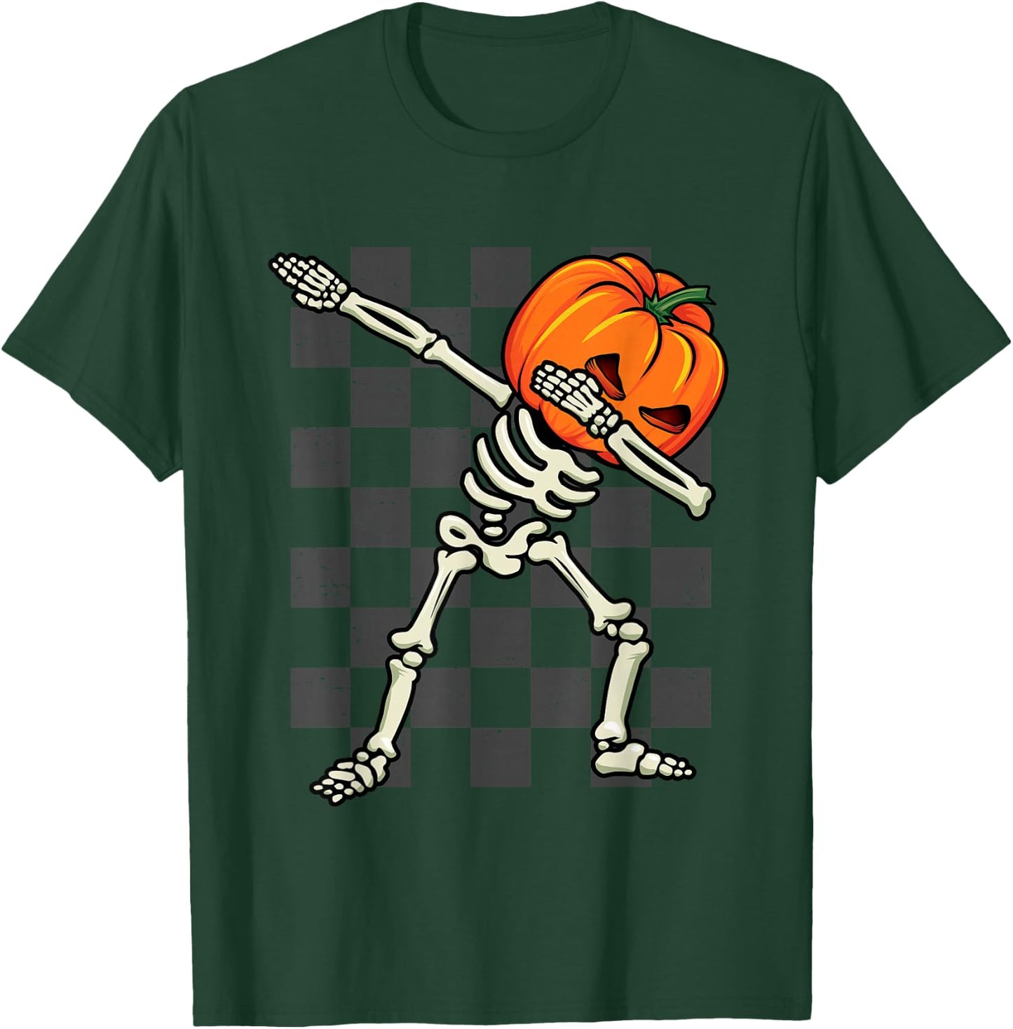 Dabbing Halloween Boys Skeleton Scary Pumpkin Costume 2024 T-Shirt - T-Shirt | Forest