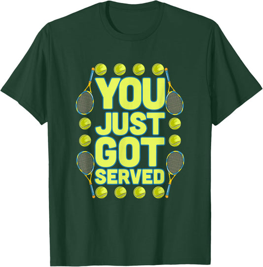 Tennis Player Meme Design for the Tennis Court | Tennis T-Shirt - T-Shirt | Forest