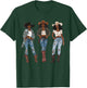 Black African American Cowgirl Western Country Texas Rodeo T-Shirt - T-Shirt | Forest