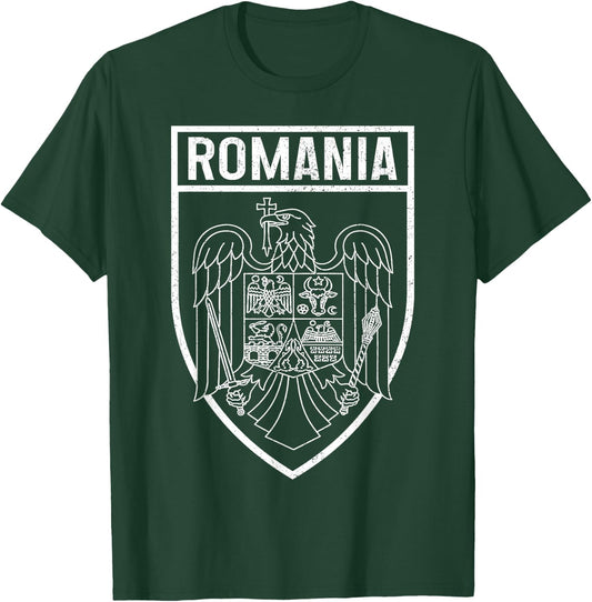 Romania Romania Flag Pride Vintage T-Shirt - T-Shirt | Forest