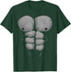 Funny Halloween Muscular Ape Gorilla Chest and Abs T-Shirt - T-Shirt | Forest