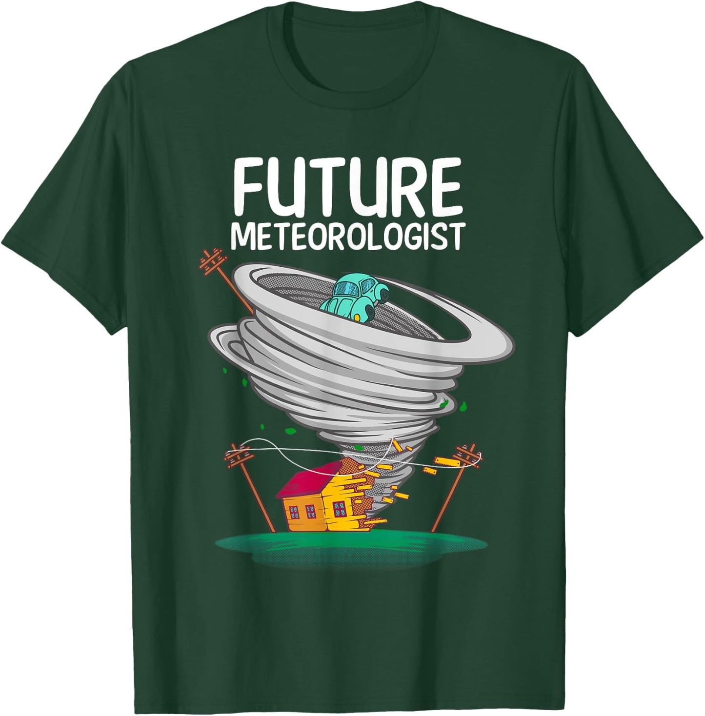 Funny Future Meteorologist Gift Kids Cool Meteorology T-Shirt - T-Shirt | Forest