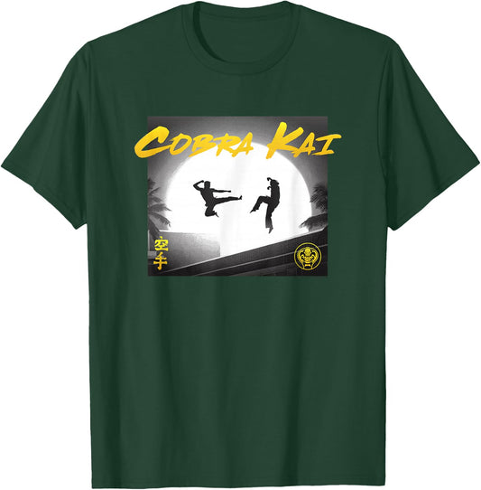 Cobra Kai Headliner Silhouette Photos TV Show T-Shirt - T-Shirt | Forest