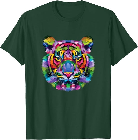 Colorful Tiger T-Shirt - T-Shirt | Forest