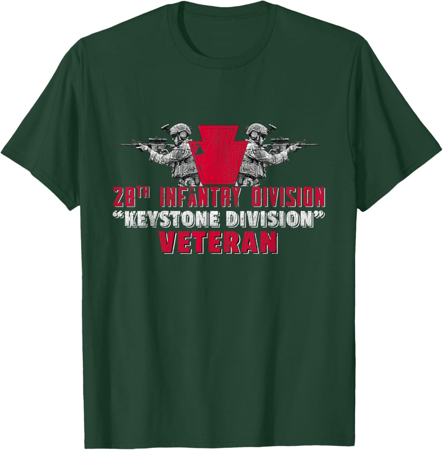 28th Infantry Division 28th ID Keystone Division Gifts T-Shirt - T-Shirt | Forest