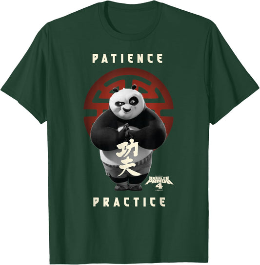 Kung Fu Panda 4 Patience Practice Master Po Portrait T-Shirt - T-Shirt | Forest