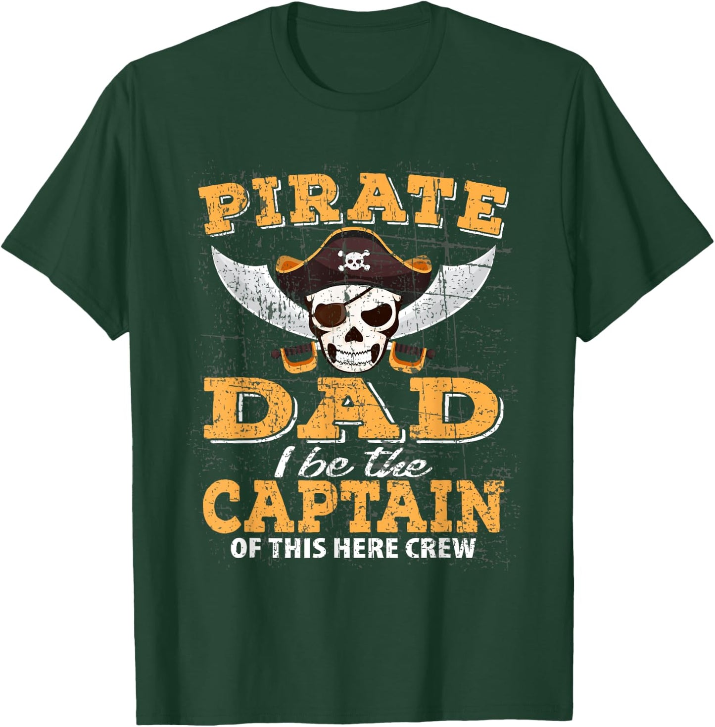 Funny Pirate Night Dad Cruise Family Vacation Party Matching T-Shirt - T-Shirt | Forest