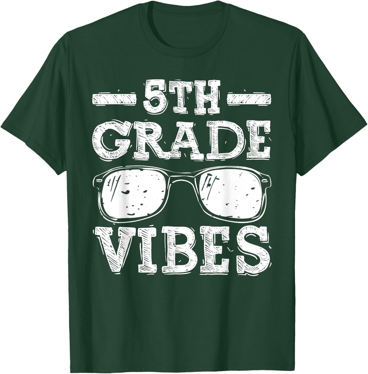 Back to School 5th Grade Vibes, First Day Teacher Children T-Shirt - T-Shirt | Forest