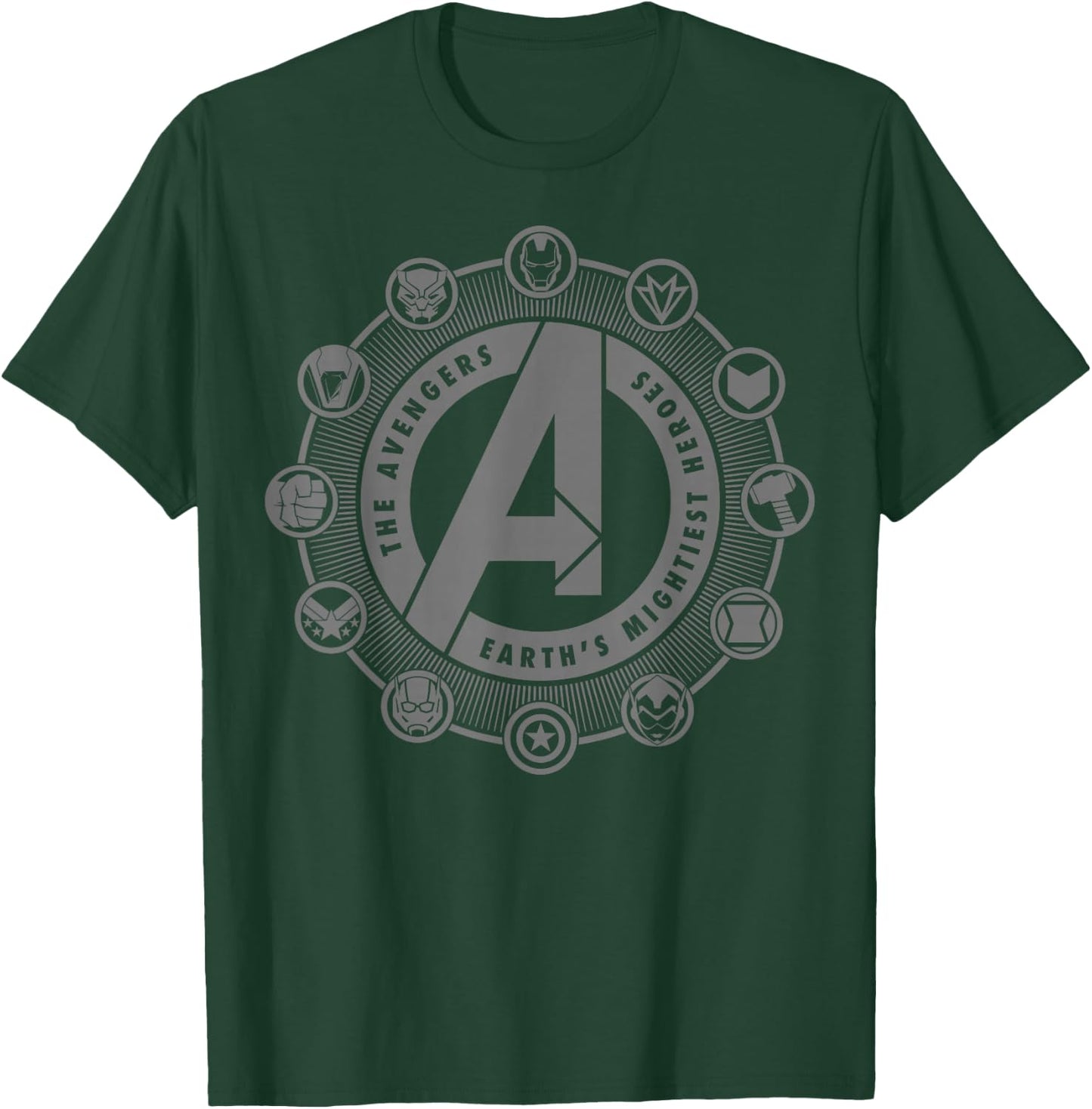 Marvel Avengers Character Circle Logos T-Shirt - T-Shirt | Forest
