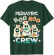 Halloween Nurse Peds Boo Crew Retro Pediatric Nurse Ghost T-Shirt - T-Shirt | Forest