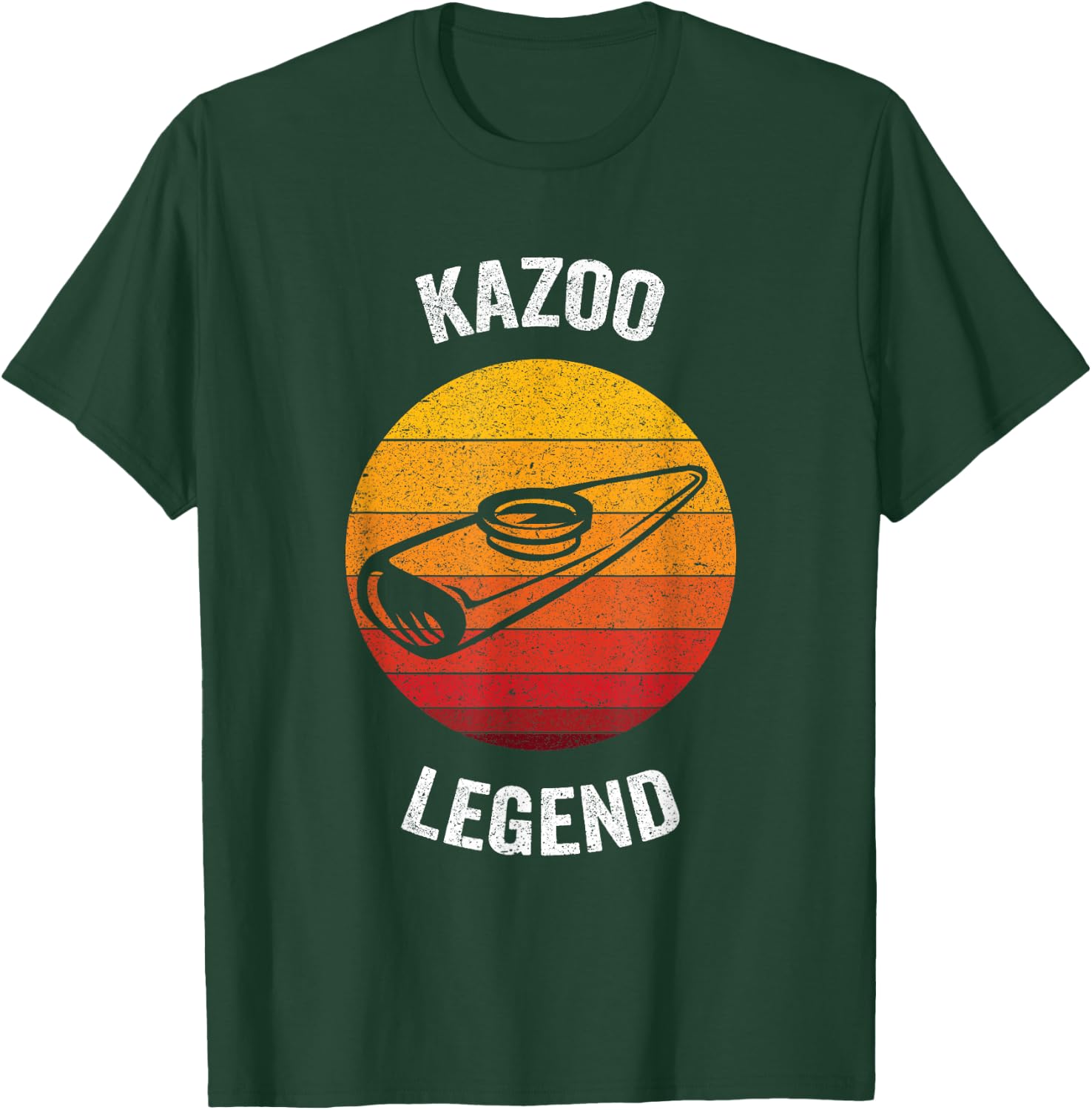 Kazoo Legend | Vintage Musical Instrument T-Shirt - T-Shirt | Forest