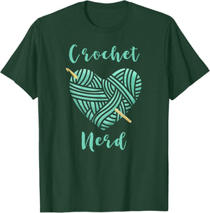 Crochet Nerd Shirt Crochet T Shirt Funny Knitting T-Shirt - T-Shirt | Forest