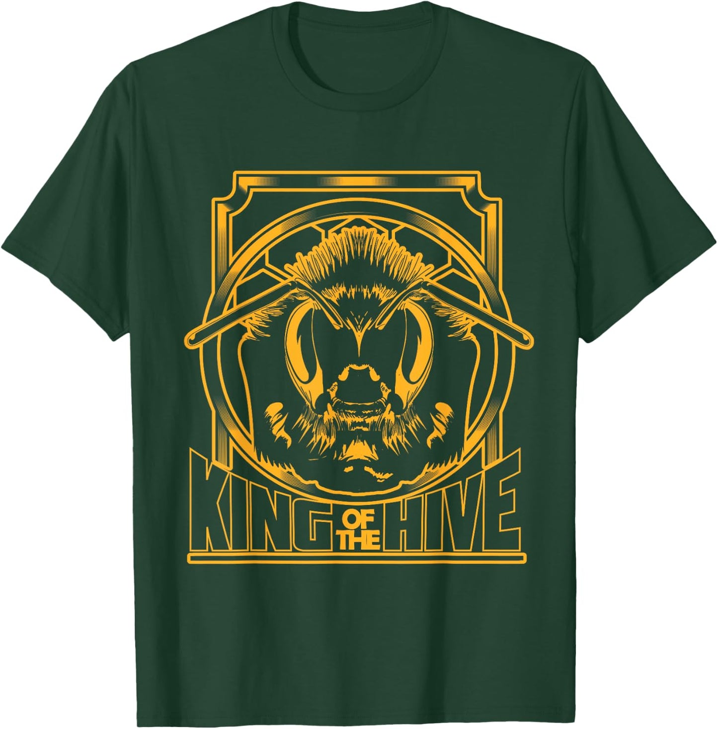 King Of The Hive Funny Cute Beekeeping Gift Bee Keeper T-Shirt - T-Shirt | Forest