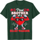 Proud Brother of a Heart Warrior CHD Awareness T-Shirt - T-Shirt | Forest