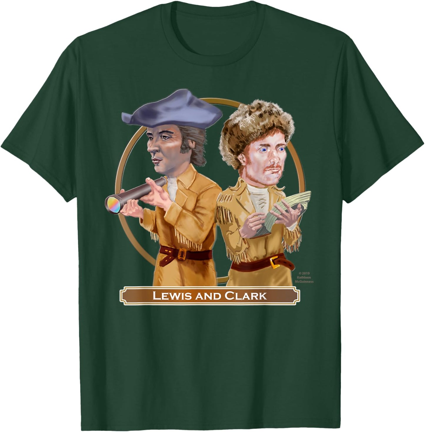 Lewis and Clark, American Explorers T-Shirt - T-Shirt | Forest