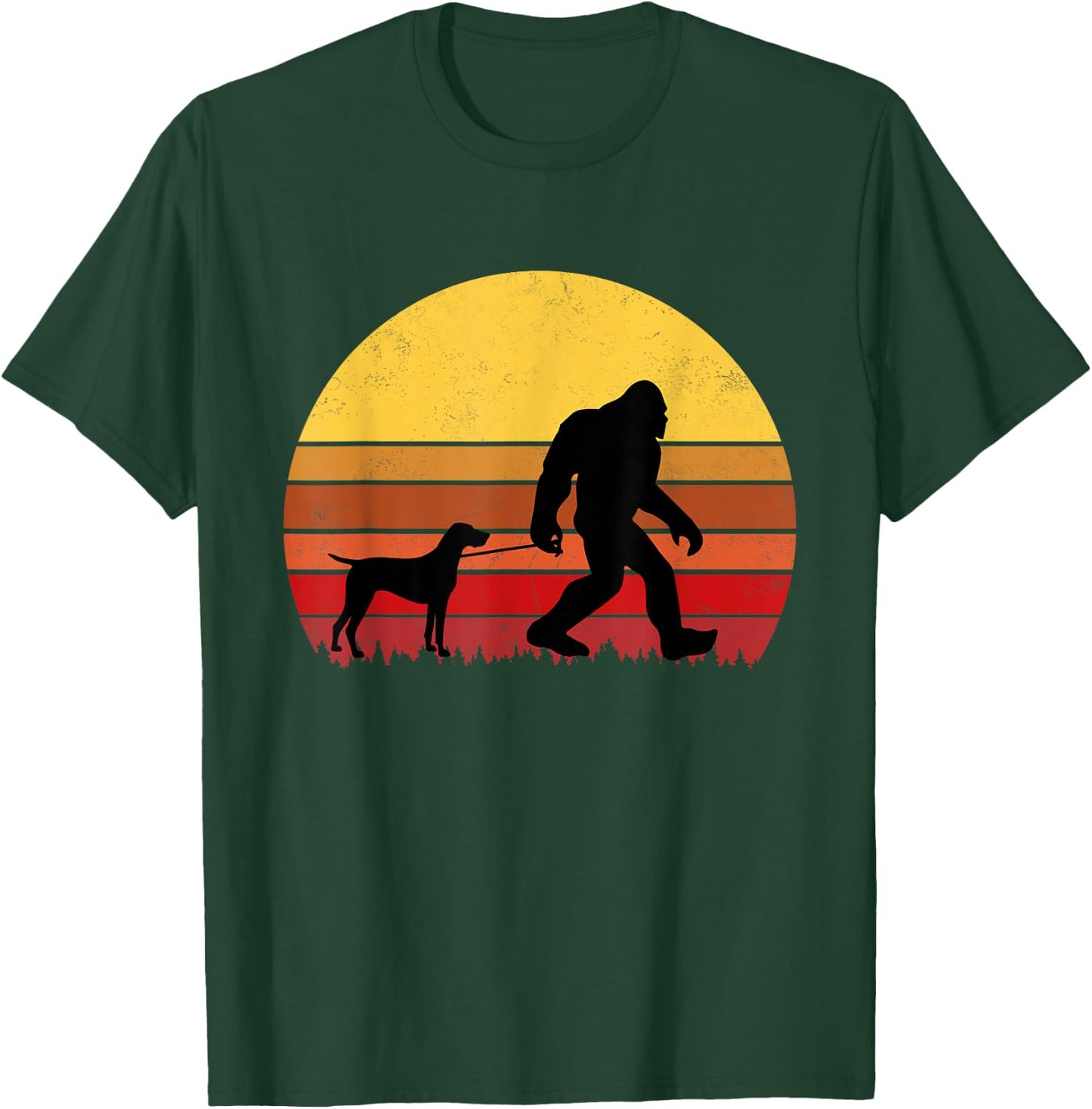 German Shorthaired Pointer Funny Retro Dog Design T-Shirt - T-Shirt | Forest