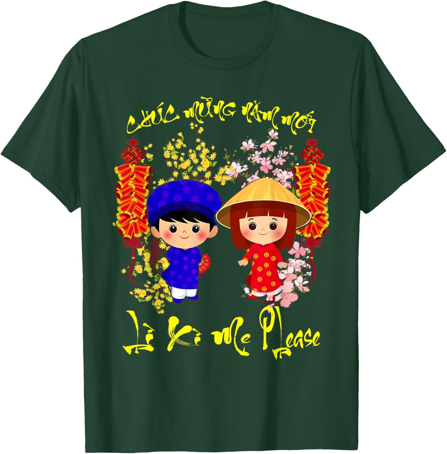 Li Xi Me Please Chuc Mung Nam Moi Boy Girl Kid T-Shirt - T-Shirt | Forest
