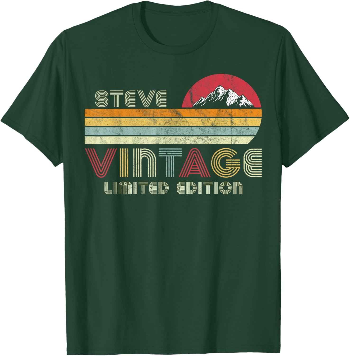 Steve Name Gifts Vintage Limited Edition Birthday Outfit T-Shirt - T-Shirt | Forest