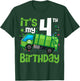 It's My 4th Birthday Garbage Truck 4 Year Old Birthday Boy T-Shirt - T-Shirt | Forest