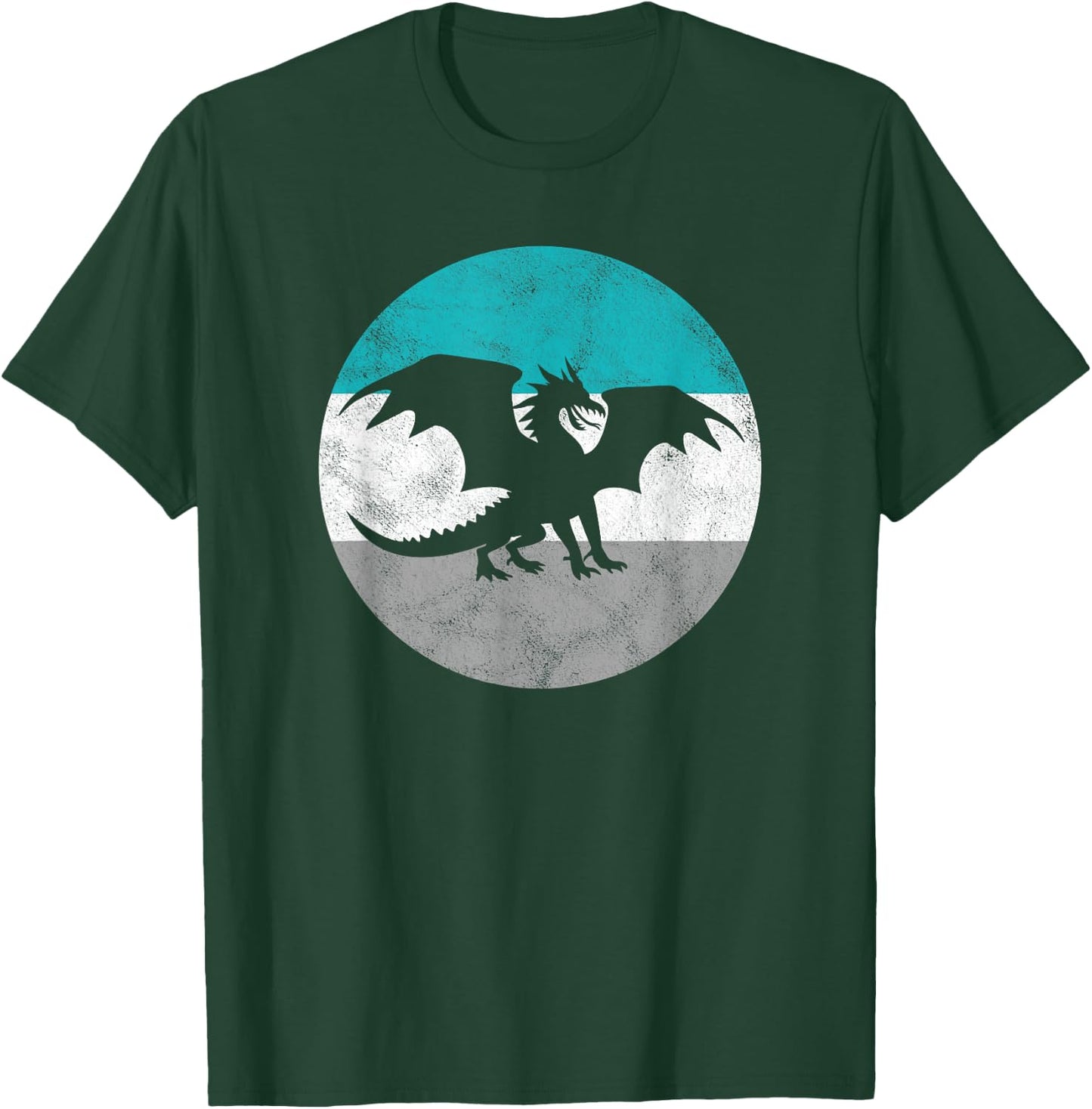 Dragon Retro Fantasy Gift or Boys T-Shirt - T-Shirt | Forest
