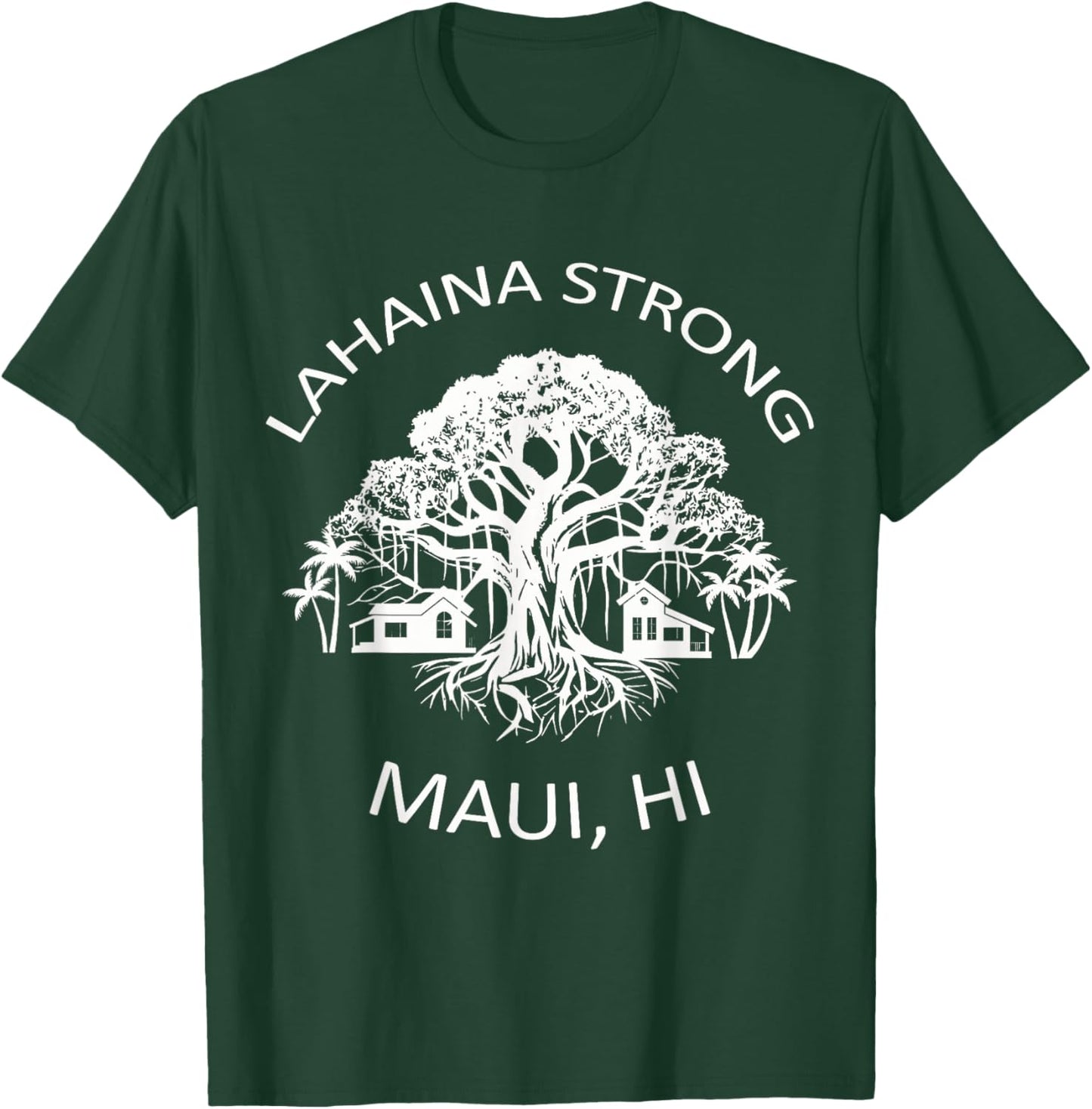 Unyielding Lahaina Spirit: Maui's Majestic Banyan Hawaii's T-Shirt - T-Shirt | Forest