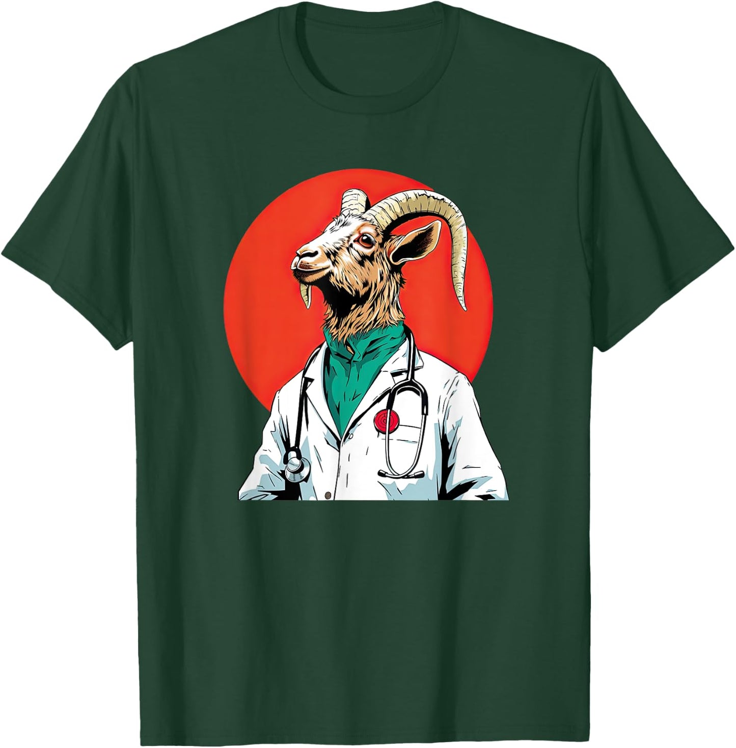 Goat Doctor Funny Animal Profession T-Shirt - T-Shirt | Forest