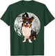 Scary Cardigan Welsh Corgi Dog Witch Hat Halloween T-Shirt - T-Shirt | Forest