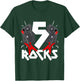5 Rocks Birthday Party 5 Year Old Rock N Roll Star 5th Gift T-Shirt - T-Shirt | Forest