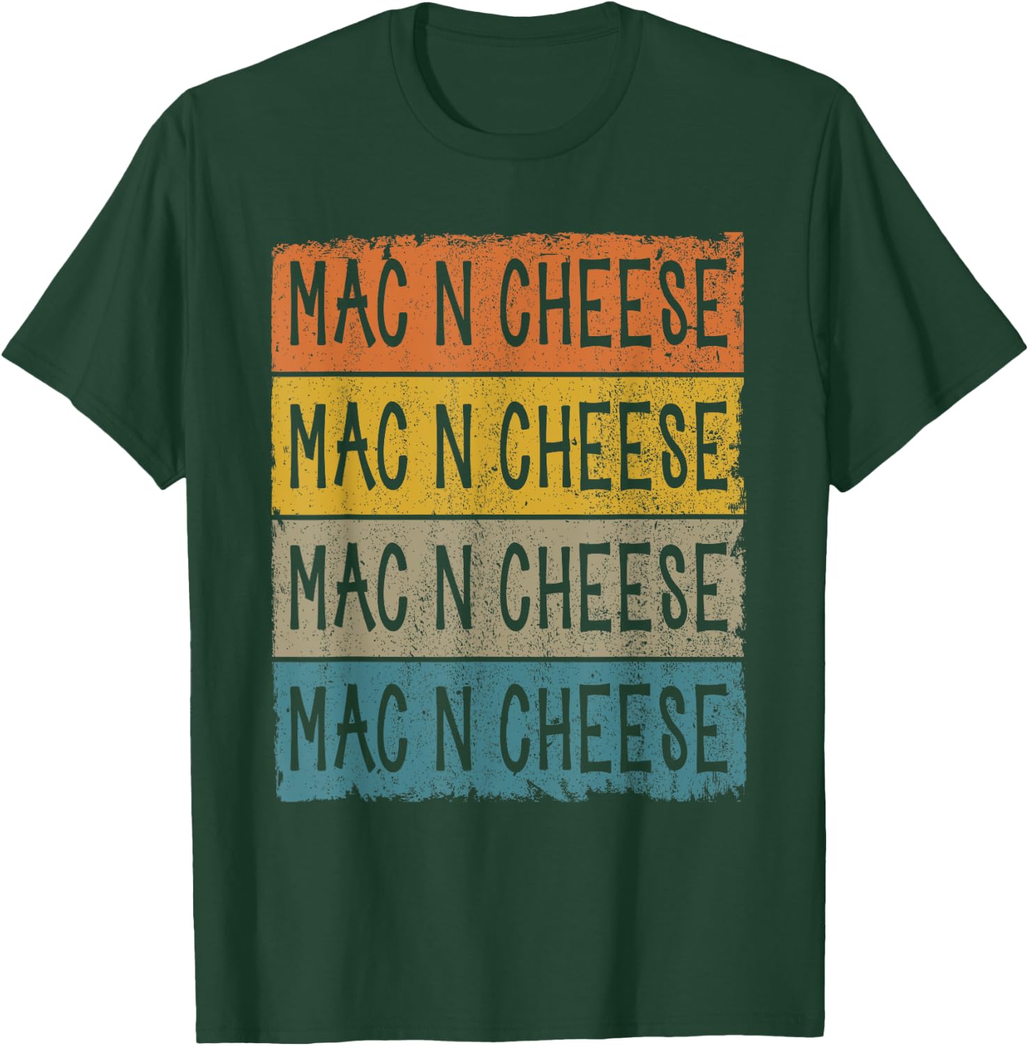 Retro Mac N Cheese Foodie Lover Macaroni And Cheese T-Shirt - T-Shirt | Forest