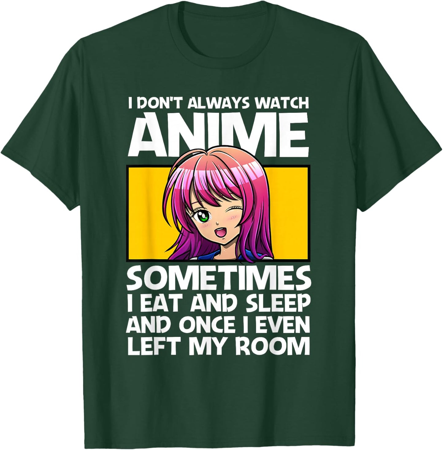 Anime Gift Teen Girls Men Anime Merch Anime Lovers Small T-Shirt - T-Shirt | Forest