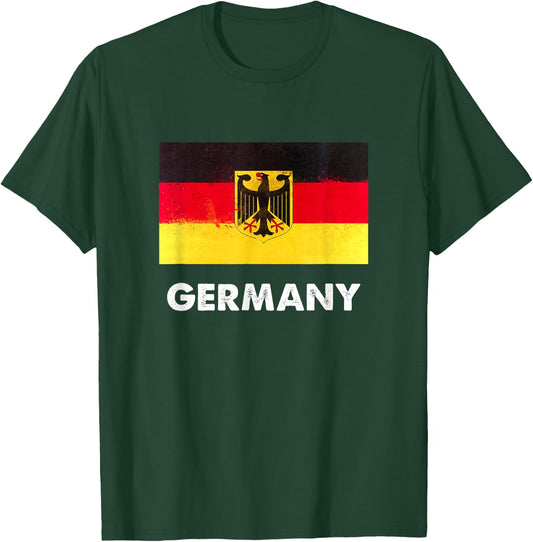 Germany Flag Shirt | German T-Shirt - T-Shirt | Forest