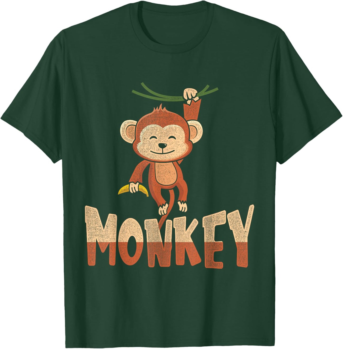 Cute Monkey T-Shirt - T-Shirt | Forest